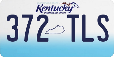 KY license plate 372TLS