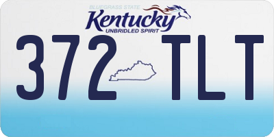KY license plate 372TLT