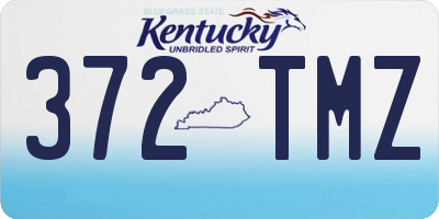 KY license plate 372TMZ