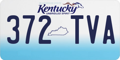 KY license plate 372TVA