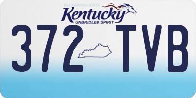 KY license plate 372TVB