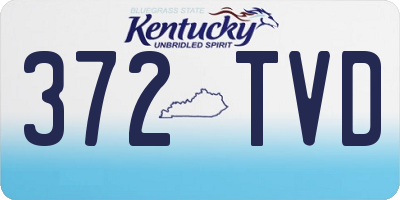 KY license plate 372TVD