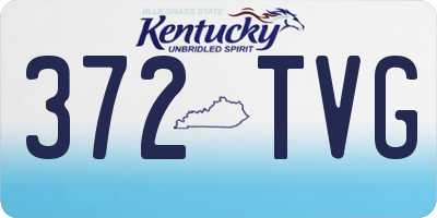 KY license plate 372TVG
