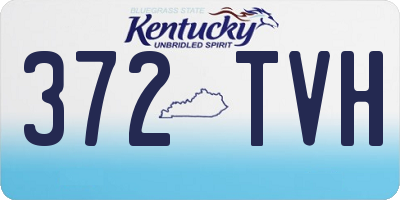 KY license plate 372TVH