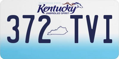 KY license plate 372TVI