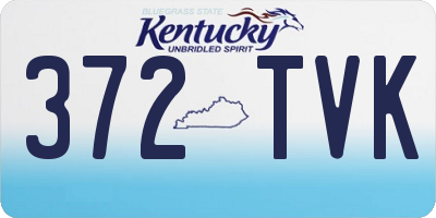 KY license plate 372TVK