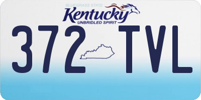 KY license plate 372TVL