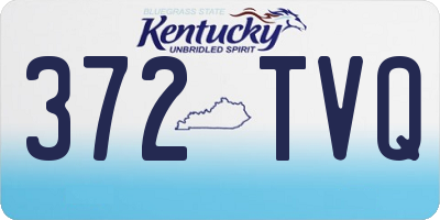 KY license plate 372TVQ