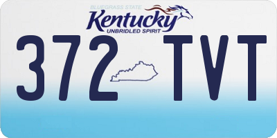 KY license plate 372TVT