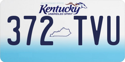KY license plate 372TVU