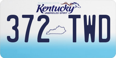 KY license plate 372TWD
