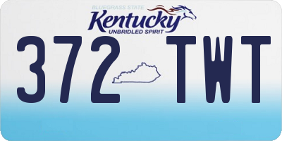 KY license plate 372TWT