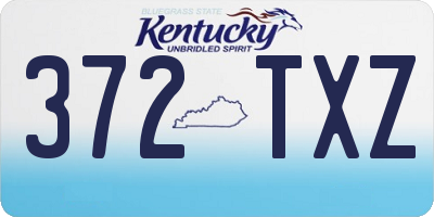 KY license plate 372TXZ