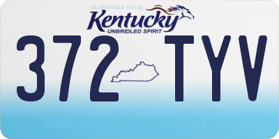 KY license plate 372TYV