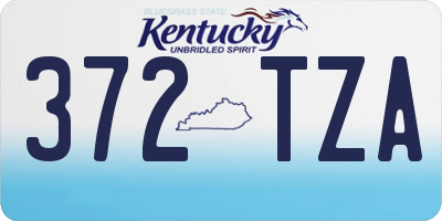 KY license plate 372TZA
