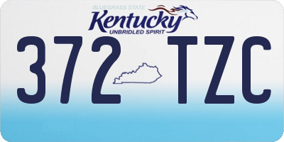 KY license plate 372TZC
