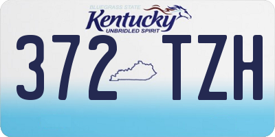 KY license plate 372TZH