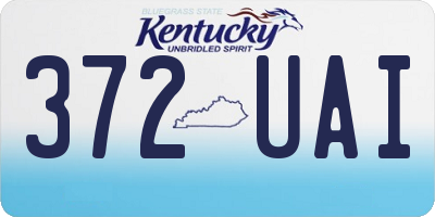 KY license plate 372UAI