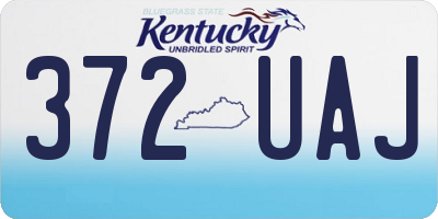 KY license plate 372UAJ