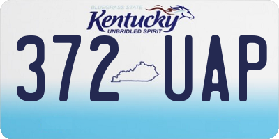KY license plate 372UAP