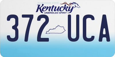 KY license plate 372UCA
