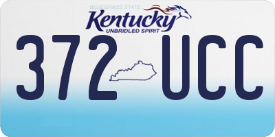 KY license plate 372UCC