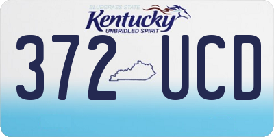 KY license plate 372UCD