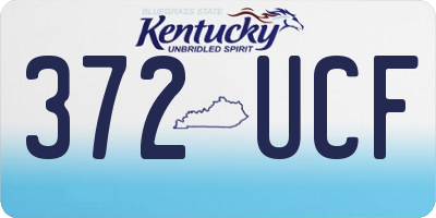 KY license plate 372UCF