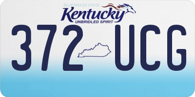 KY license plate 372UCG