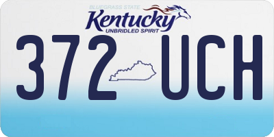 KY license plate 372UCH