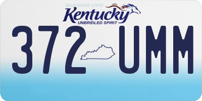 KY license plate 372UMM