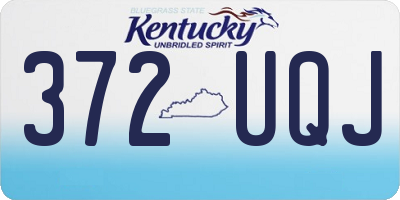 KY license plate 372UQJ