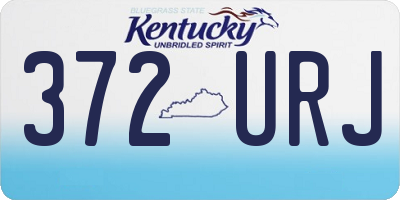 KY license plate 372URJ