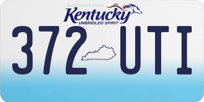 KY license plate 372UTI