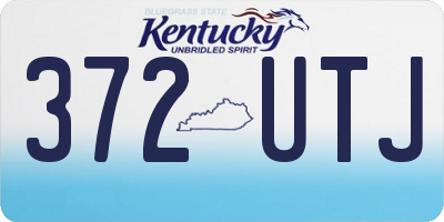 KY license plate 372UTJ