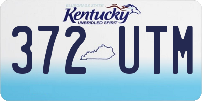 KY license plate 372UTM