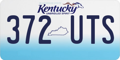 KY license plate 372UTS