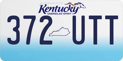 KY license plate 372UTT