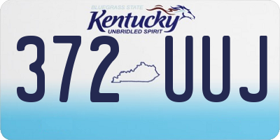KY license plate 372UUJ