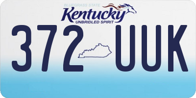 KY license plate 372UUK