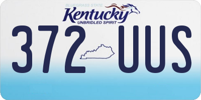 KY license plate 372UUS