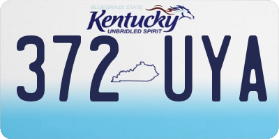 KY license plate 372UYA