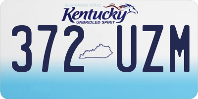 KY license plate 372UZM
