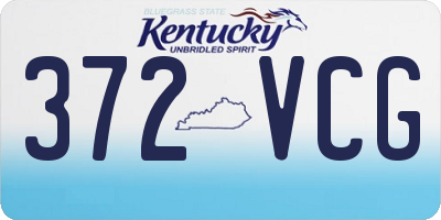 KY license plate 372VCG