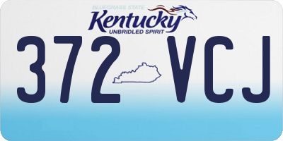 KY license plate 372VCJ