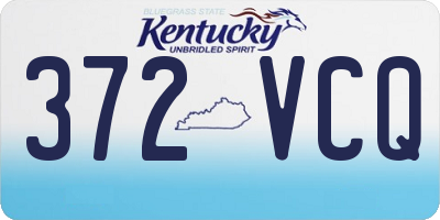 KY license plate 372VCQ