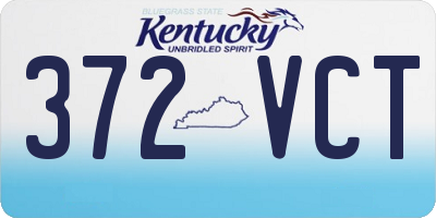 KY license plate 372VCT