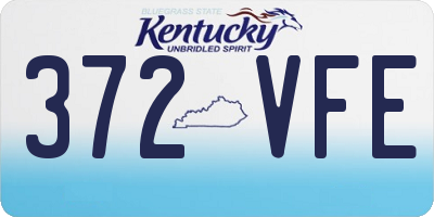 KY license plate 372VFE