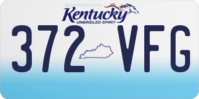 KY license plate 372VFG
