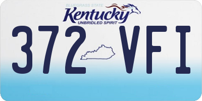KY license plate 372VFI